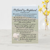 Psalm 23 De Heer is mijn Shepherd Irish Sheep Fiel Kaart (Gele Bloem)