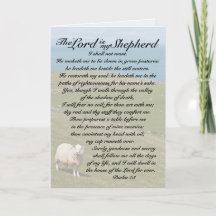 Psalm 23 De Heer is mijn Shepherd Irish Sheep Fiel
