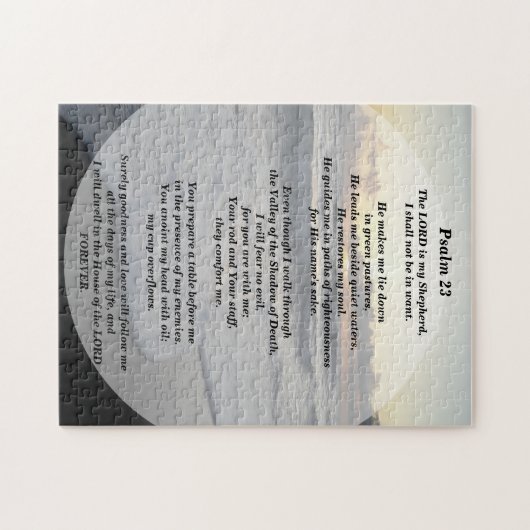 Psalm 23 De Heer is mijn Shepherd Legpuzzel (Horizontaal)