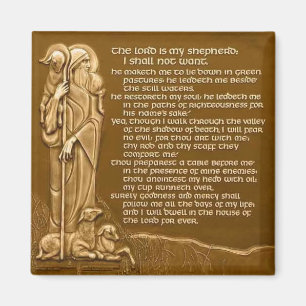 Psalm 23 De Heer is mijn Shepherd Magneet