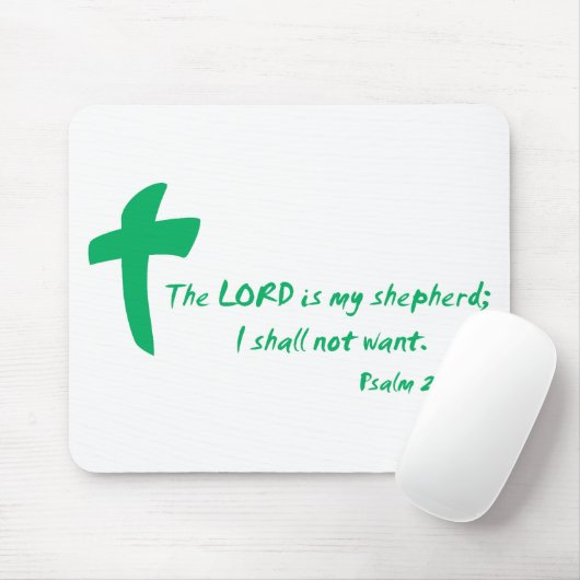 Psalm 23: De Heer is mijn Shepherd Muismat (Met muis)