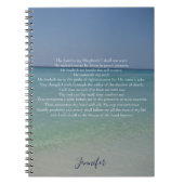 Psalm 23 De Heer is Mijn Shepherd Notitieboek (Voorkant)