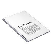 Psalm 23 De Heer is mijn Shepherd Notitieboek (Rechterzijde)