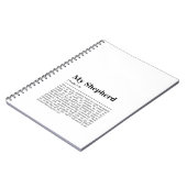 Psalm 23 De Heer is mijn Shepherd Notitieboek (Linkerzijde)