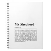 Psalm 23 De Heer is mijn Shepherd Notitieboek (Voorkant)