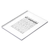 Psalm 23 De Heer is mijn Shepherd Notitieboek (Linkerzijde)