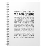 Psalm 23 De Heer is mijn Shepherd Notitieboek (Voorkant)