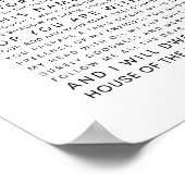 Psalm 23 De Heer is mijn Shepherd Poster (Hoek)