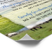 Psalm 23 - De Heer is mijn Shepherd Poster (Hoek)