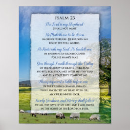 Psalm 23 - De Heer is mijn Shepherd Poster