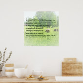 Psalm 23 De Heer is mijn Shepherd Poster (Keuken)