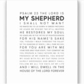 Psalm 23 De Heer is mijn Shepherd Sticker (Voorkant)