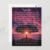 Psalm 23 De Heer is mijn Shepherd Sunset Briefkaart (Voorkant / Achterkant)