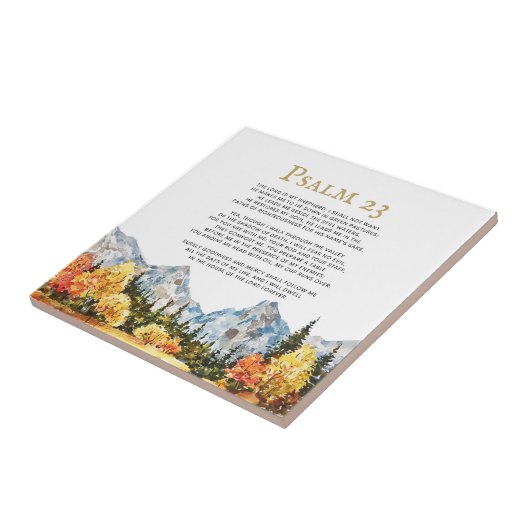 Psalm 23 De Heer is mijn Shepherd Tegeltje (Zijkant)