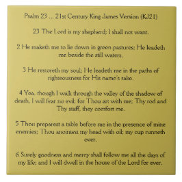 Psalm 23 De Heer is mijn Shepherd Tegeltje