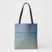 Psalm 23 De Heer is Mijn Shepherd Tote Bag (Voorkant)