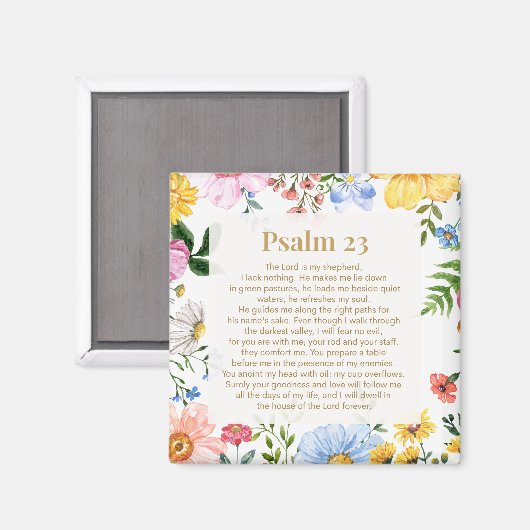 Psalm 23 De Heere is mijn Herder Magneet (Voorkant / Achterkant)