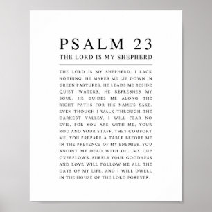 Psalm 23 De Heere is mijn Herder Poster