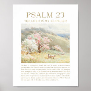Psalm 23 De Heere is mijn Herder Poster