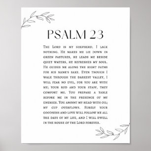 Psalm 23 De Heere is mijn Herder Poster