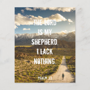 Psalm 23 De HEERE is mijn herder, Schriftposter Flyer