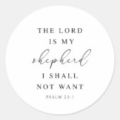 Psalm 23: De Here is mijn Herder Sticker (Voorkant)