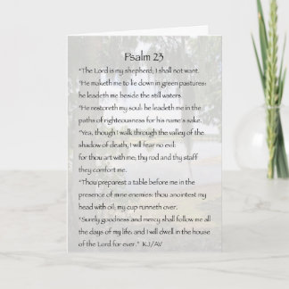 Psalm 23 de Kaart van de Deelneming
