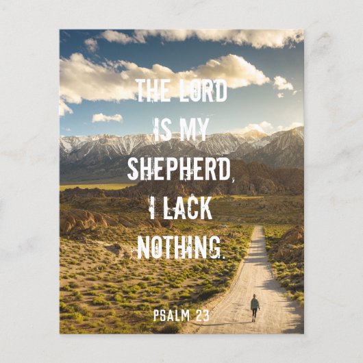Psalm 23 De LORD is mijn herder, het Poster van de Flyer (Voorkant)