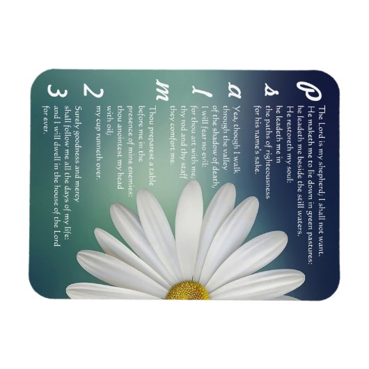 Psalm 23 - De LORD is mijn herder Magneet (Horizontaal)