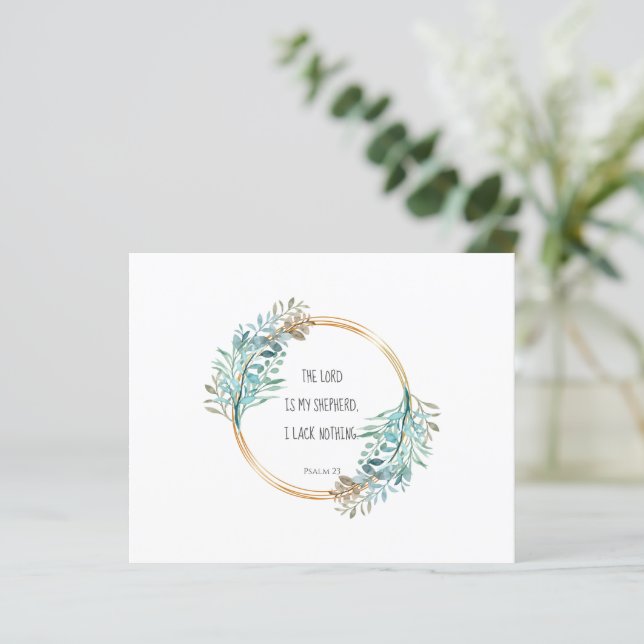 Psalm 23 De LORD is mijn herder, Manuscript (Staand voorkant)