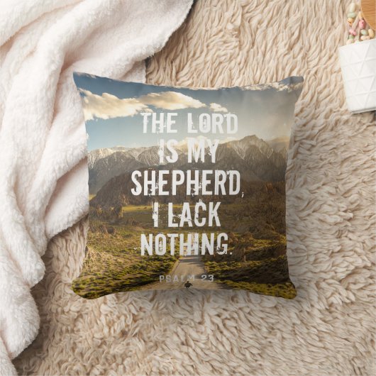 Psalm 23 De LORD is mijn herder, Manuscript Kussen (Deken)