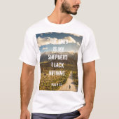 Psalm 23 De LORD is mijn herder, Manuscript T-shirt (Voorkant)