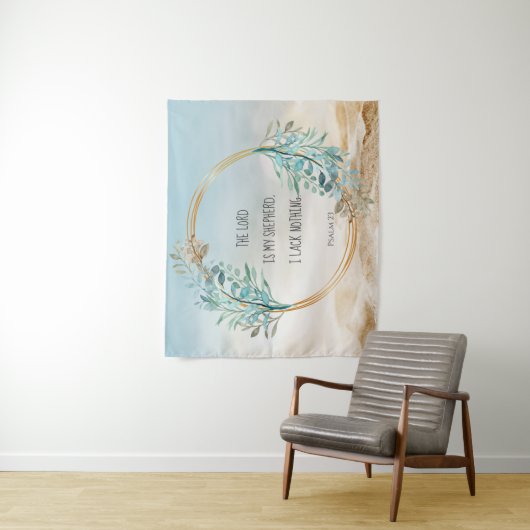 Psalm 23 De LORD is mijn herder, Manuscript Wandkleed (In situ)