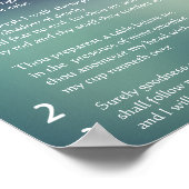 Psalm 23 - De LORD is mijn herder Poster (Hoek)