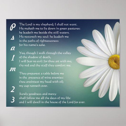 Psalm 23 - De LORD is mijn herder Poster (Voorkant)