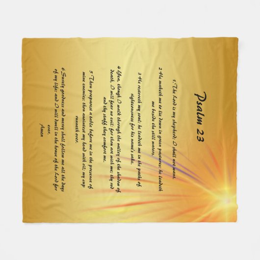 Psalm 23 deken (Voorkant (Horizontaal))