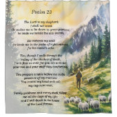 Psalm 23 - douchegordijn met Bijbeltekst (Voorkant)