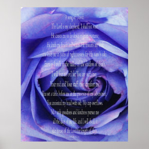 Psalm 23, een lied van David Print, waardevol Post Poster