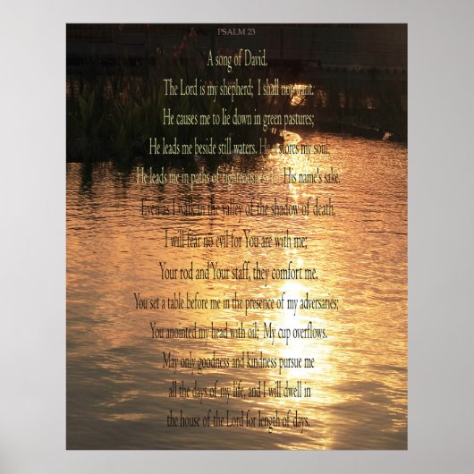 Psalm 23 Een lied voor David Poster (Voorkant)