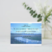 Psalm 23 Een psalm van David Briefkaart (Staand voorkant)