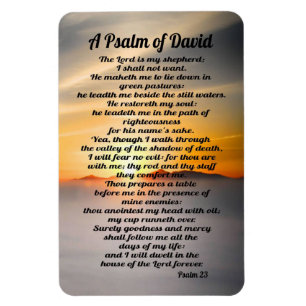 Psalm 23: Een psalm van David Magneet