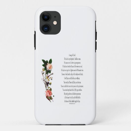 Psalm 23, een Song van David, Botanische iPhone za Case-Mate iPhone Case (Achterkant)
