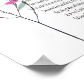 Psalm 23 Fijne Botanische Waarde Poster Papier (Hoek)