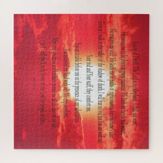 Psalm 23, Fire Sky, 676 stuks - Moeilijke puzzel Legpuzzel (Horizontaal)