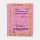 psalm 23 fleece deken (Voorkant)