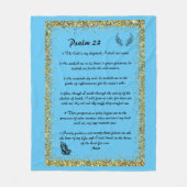 psalm 23 fleece deken (Voorkant)