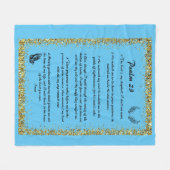 psalm 23 fleece deken (Voorkant (Horizontaal))