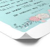 PSALM 23 FLORAL ART PRINT (Hoek)