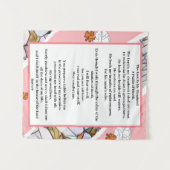 Psalm 23 floral artistic art wandkleed (Voorkant (horizontaal))