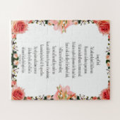 Psalm 23, Floral Border 56 stuks Easy Puzzle Legpuzzel (Horizontaal)